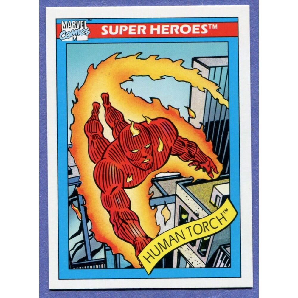 1990 Marvel Universe Card - #33 Human Torch